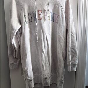 Victoria’s Secret PINK Rainbow Rhinestone Logo Hoodie XS